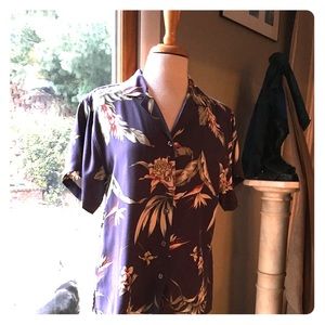 Tommy Bahama silk button front top